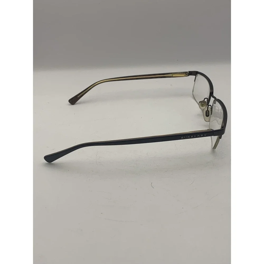Burberry Eyeglasses 54-17-140 Brown Tortoise Half Rim Rectangular Frame Only